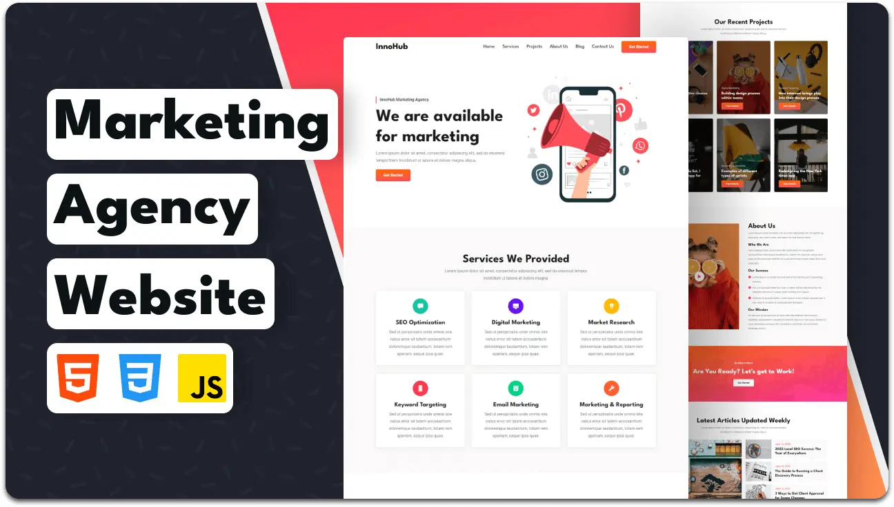 InnoHub Digital Marketing Agency Website